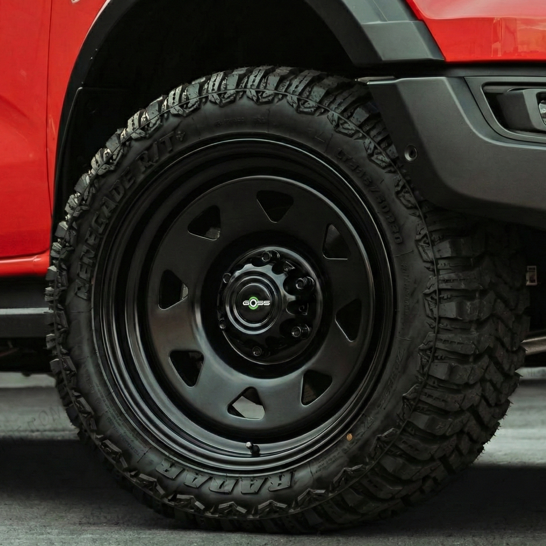 Jante Acier GOSS TRIANGULAR II - 16" pouces - Black sur Xperts4x4 Accessoires 4x4 Off-Road