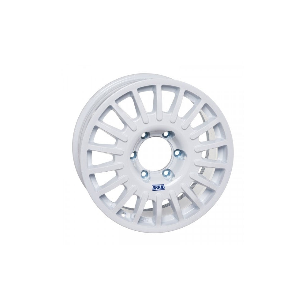 Jante Alu BRAID Winrace Blanche 7.5x17 5x127 ET-5 sur Xperts4x4 Accessoires 4x4 Off-Road