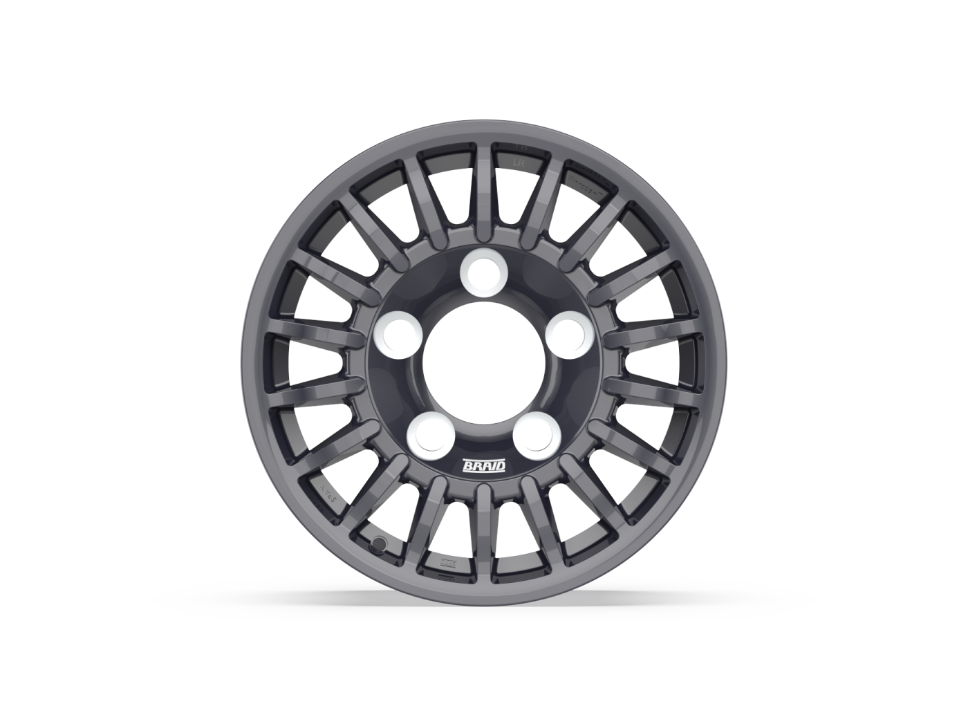 Jante Alu BRAID Winrace Gris Anthracite 7x16 5x165 ET10 CB125 sur Xperts4x4 Accessoires 4x4 Off-Road