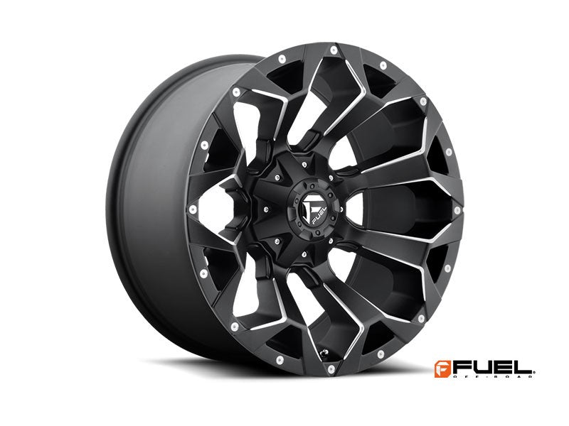 Jante Aluminium FUEL ASSAULT Matte Black & Milled sur Xperts4x4 Accessoires 4x4 Off-Road