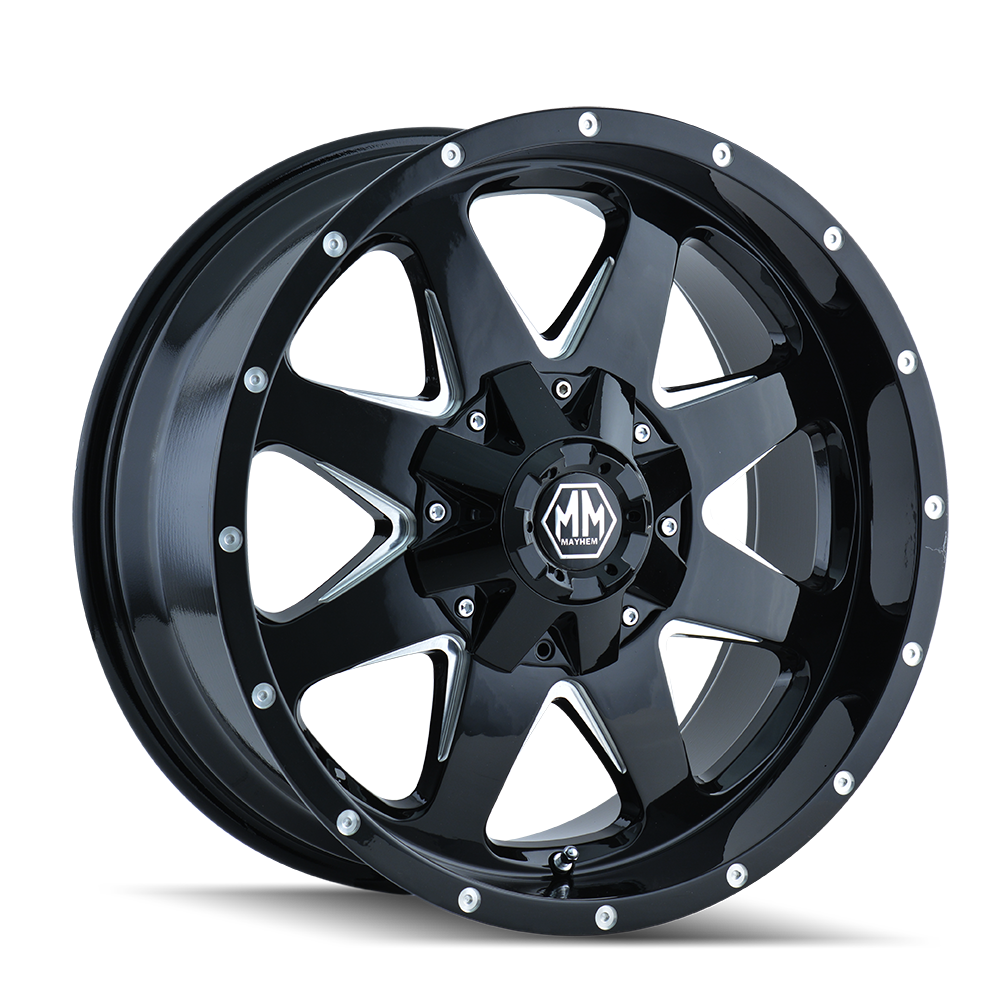 Jante MAYHEM 8040 TANK BLACK 9x17 8x165.1/170 ET18 CB130.8 sur Xperts4x4 Accessoires 4x4 Off-Road