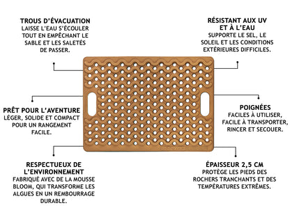 Tapis de Douche Extérieur ONTAP Mariner Mat Beige – Camping & 4x4 sur Xperts4x4 Accessoires 4x4 Off-Road