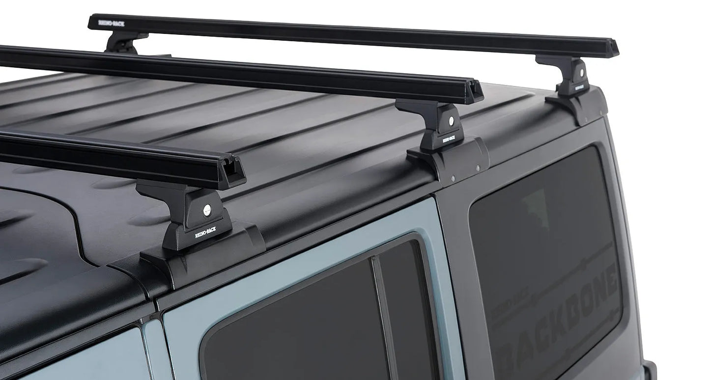 Kit x3 Barres de Toit 1500mm Heavy Duty - Jeep Wrangler JK 4 portes - RHINO-RACK sur Xperts4x4 Accessoires 4x4 Off-Road