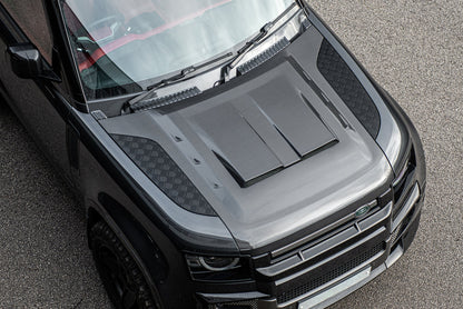 Capot Carbone Ventrilé KAHN Luxe - Defender 90/110/130 (2020+) sur Xperts4x4 Accessoires 4x4 Off-Road