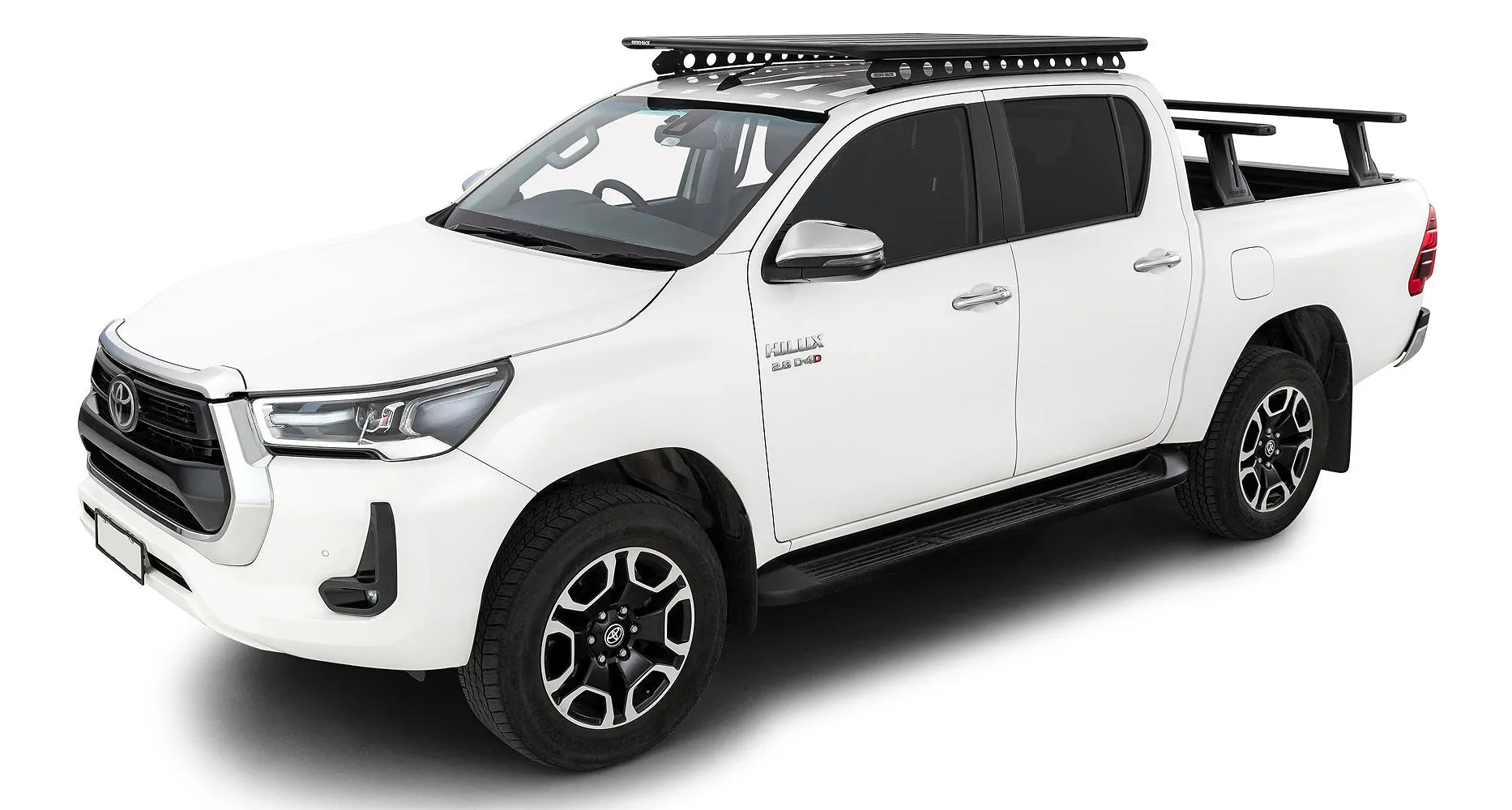 Kit Galerie de Toit + Backbone Rhino-Rack 1500x1240 mm | Toyota Hilux 2016+ DC sur Xperts4x4 Accessoires 4x4 Off-Road