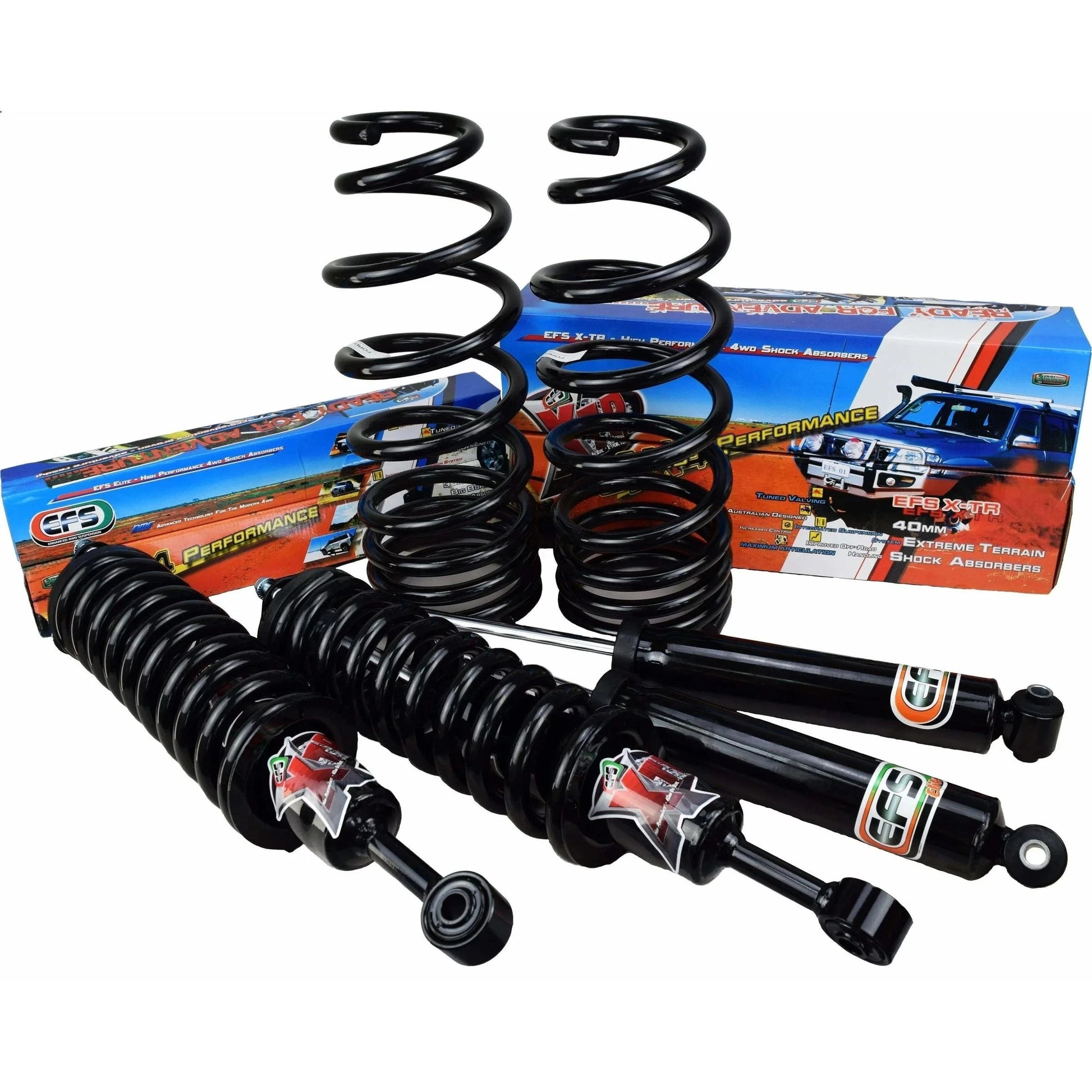 Kit de Suspension EFS4X4 | JEEP Grand Cherokee WH/WK 2005-2010 | +40mm Rehausse sur Xperts4x4 Accessoires 4x4 Off-Road