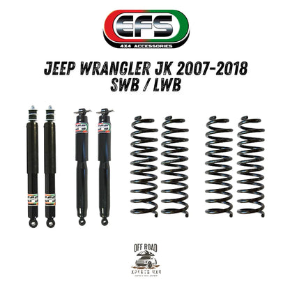 Kit de Suspension Jeep Wrangler JK | EFS ELITE | +40mm/+75mm sur Xperts4x4 Accessoires 4x4 Off-Road