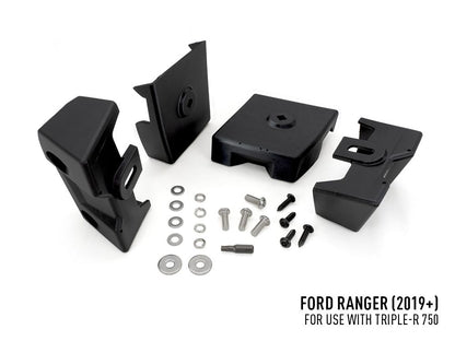 Pack LED Calandre LAZER LAMPS pour Ford Ranger 2019-2022, projecteurs LED modernes avec design élégant visible sur la calandre.