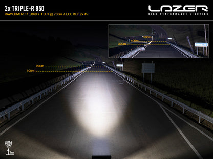 Pack LED Calandre LAZER LAMPS pour Toyota Tundra 2022+ avec phares LED modernes et design robuste.