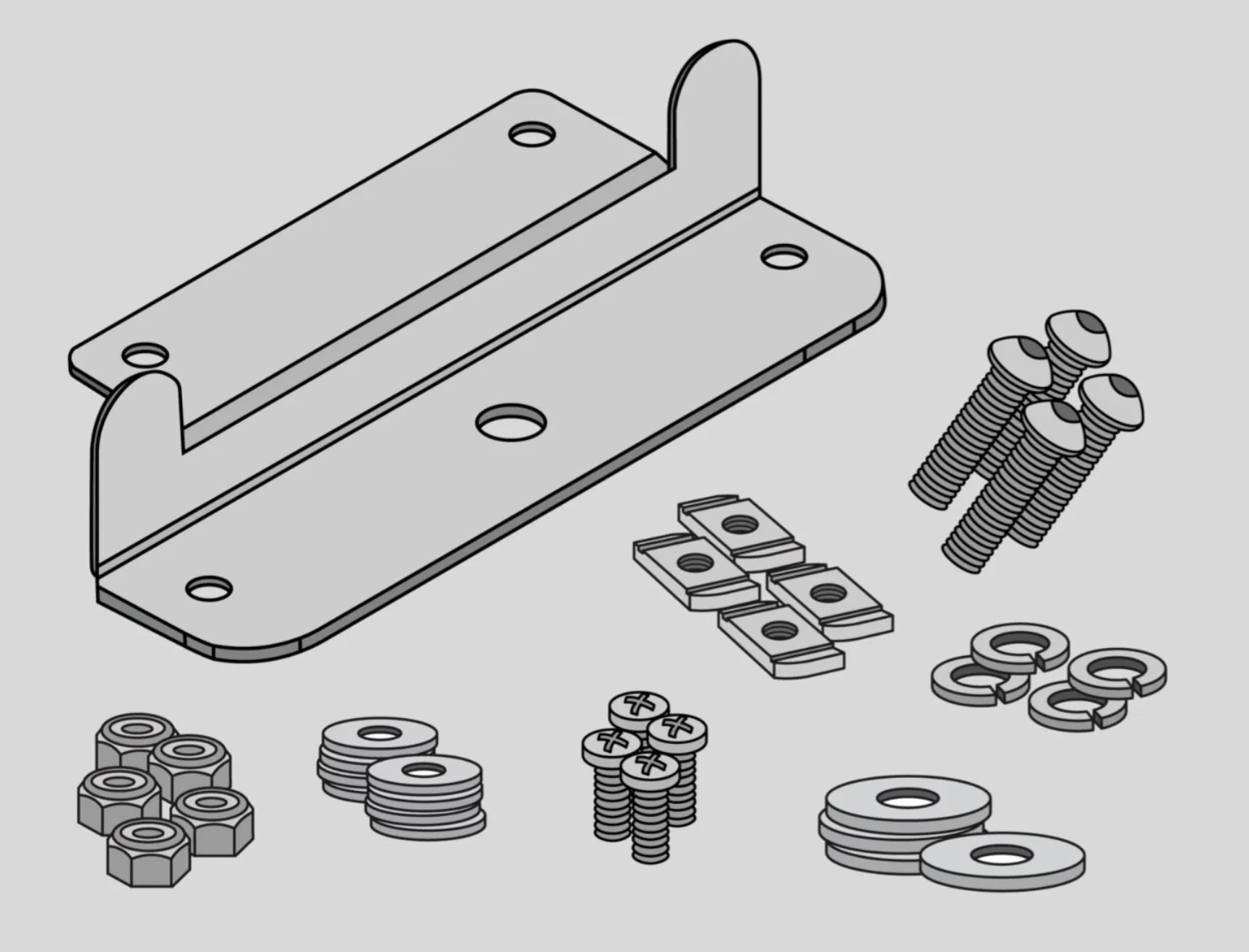 Fixations pour Panneau Solaire REDARC sur Galerie Rhino-Rack Pioneer sur Xperts4x4 Accessoires 4x4 Off-Road