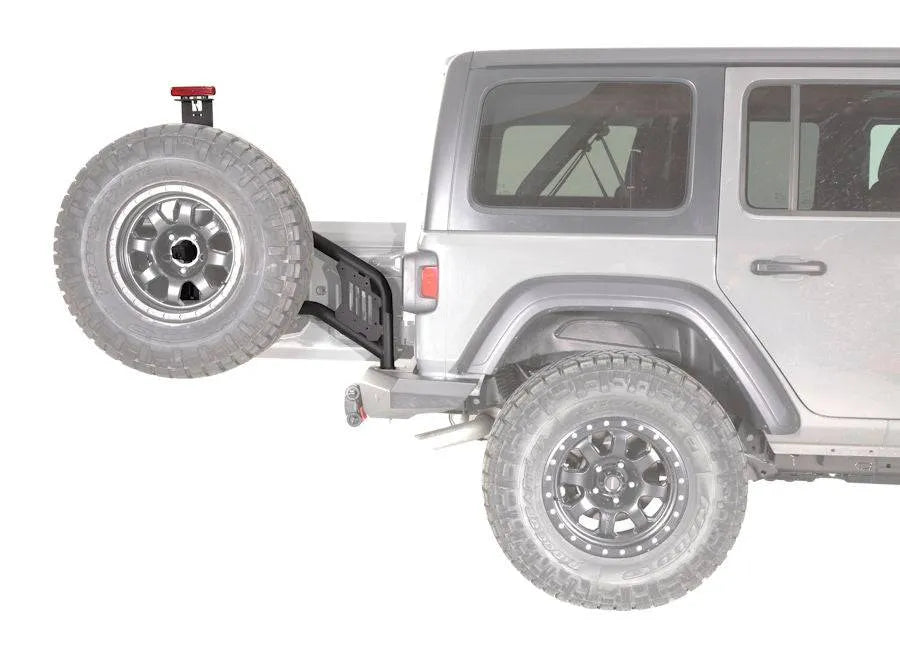 Porte Roue pour PC Arrière WARN Elite Jeep Wrangler JL 2018-2024 sur Xperts4x4 Accessoires 4x4 Off-Road