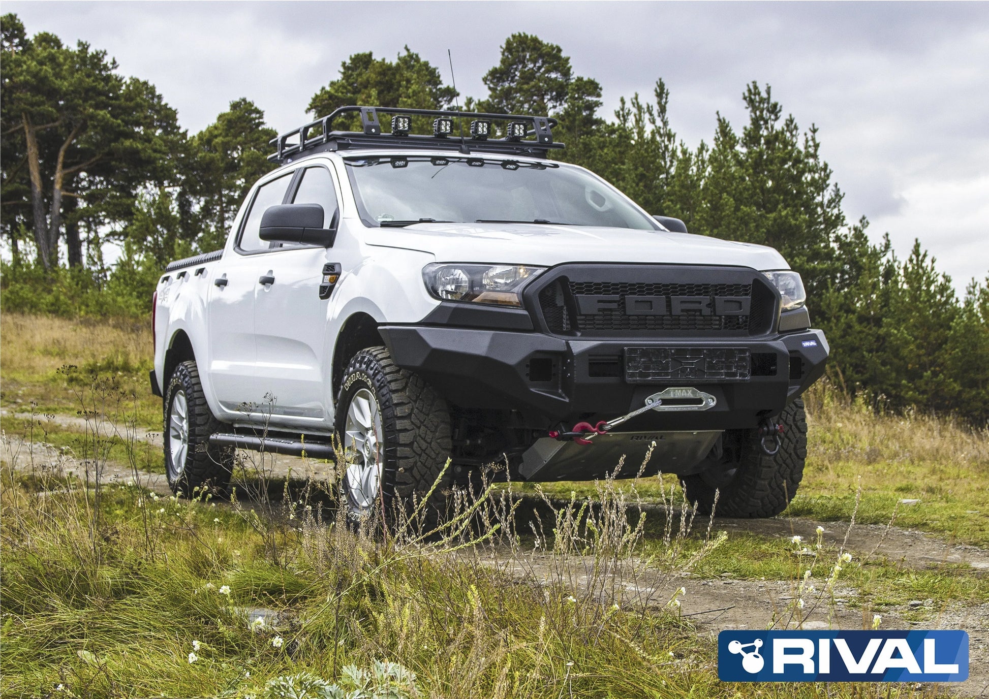 Pare-choc Avant Aluminium Rival4x4 - Ford Ranger 2011-2022 sur Xperts4x4 Accessoires 4x4 Off-Road