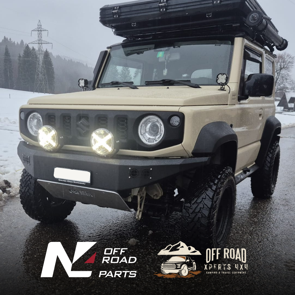 Pare-choc Avant N4-OFFROAD pour Suzuki Jimny 2018 a Present sur Xperts4x4 Accessoires 4x4 Off-Road