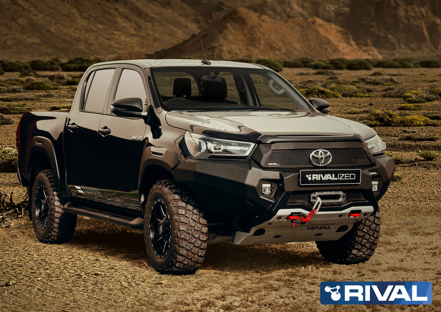 Pare-choc Avant Rival Toyota Hilux 2021 a Present | Léger et Robuste sur Xperts4x4 Accessoires 4x4 Off-Road
