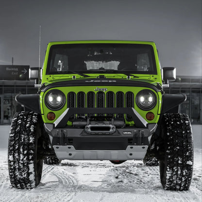 Pare-choc Avant Stubby avec A-Bar Rival4x4 - Jeep Wrangler JK/JL & Gladiator JT sur Xperts4x4 Accessoires 4x4 Off-Road