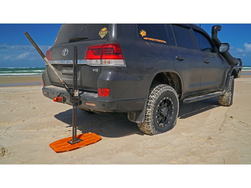 Plaque à sable Maxtrax Mini + Jaxbase Noir - Le set sur Xperts4x4 Accessoires 4x4 Off-Road
