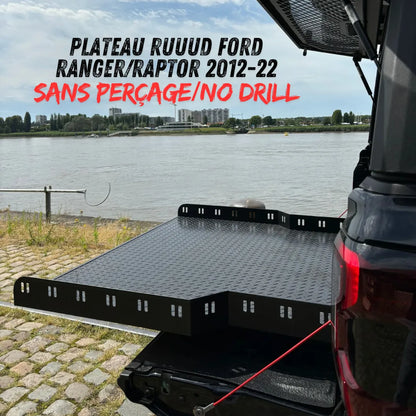 Plateau Coulissant RUUUD Ford Ranger/Raptor 2012 à 2022 (Sans Perçage) sur Xperts4x4 Accessoires 4x4 Off-Road