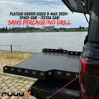 Plateau Coulissant RUUUD Isuzu D-Max 2020+ Space-Cab | Installation Sans Perçage sur Xperts4x4 Accessoires 4x4 Off-Road