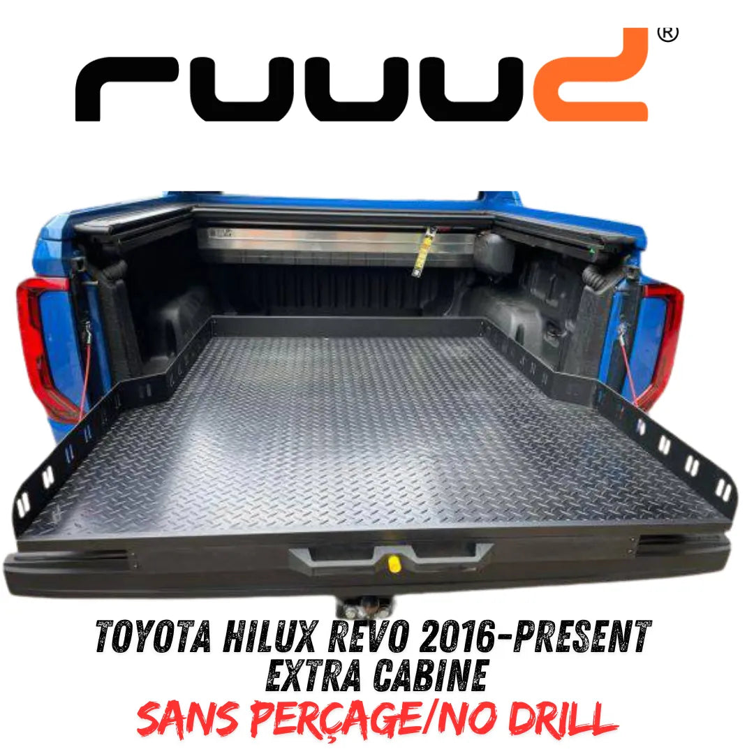 Plateau Coulissant RUUUD Toyota Hilux Revo 2016+ Extra Cab | Installation Sans Perçage sur Xperts4x4 Accessoires 4x4 Off-Road