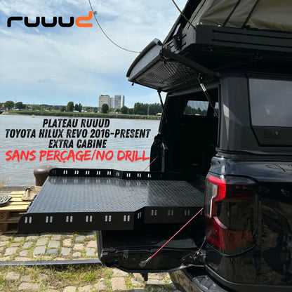 Plateau Coulissant RUUUD Toyota Hilux Revo 2016+ Extra Cab | Installation Sans Perçage sur Xperts4x4 Accessoires 4x4 Off-Road