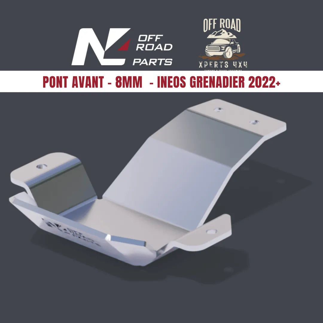 Blindage Pont Avant N4-Offroad Ineos Grenadier 2022+ - Aluminium 8mm sur Xperts4x4 Accessoires 4x4 Off-Road