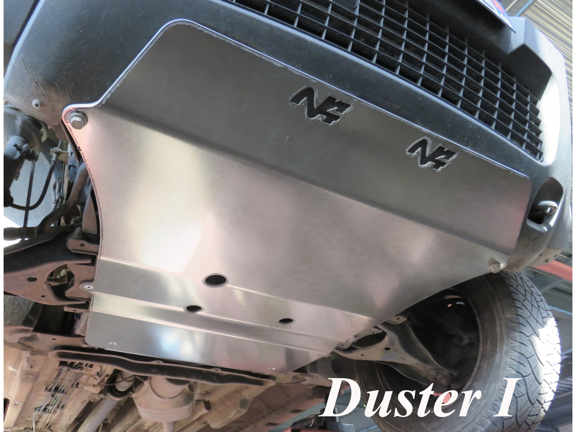 Ski protection avant aluminium 6mm Dacia Duster 2009-2023 N4-Offroad sur Xperts4x4 Accessoires 4x4 Off-Road