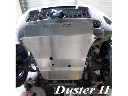 Ski protection avant aluminium 6mm Dacia Duster 2009-2023 N4-Offroad sur Xperts4x4 Accessoires 4x4 Off-Road