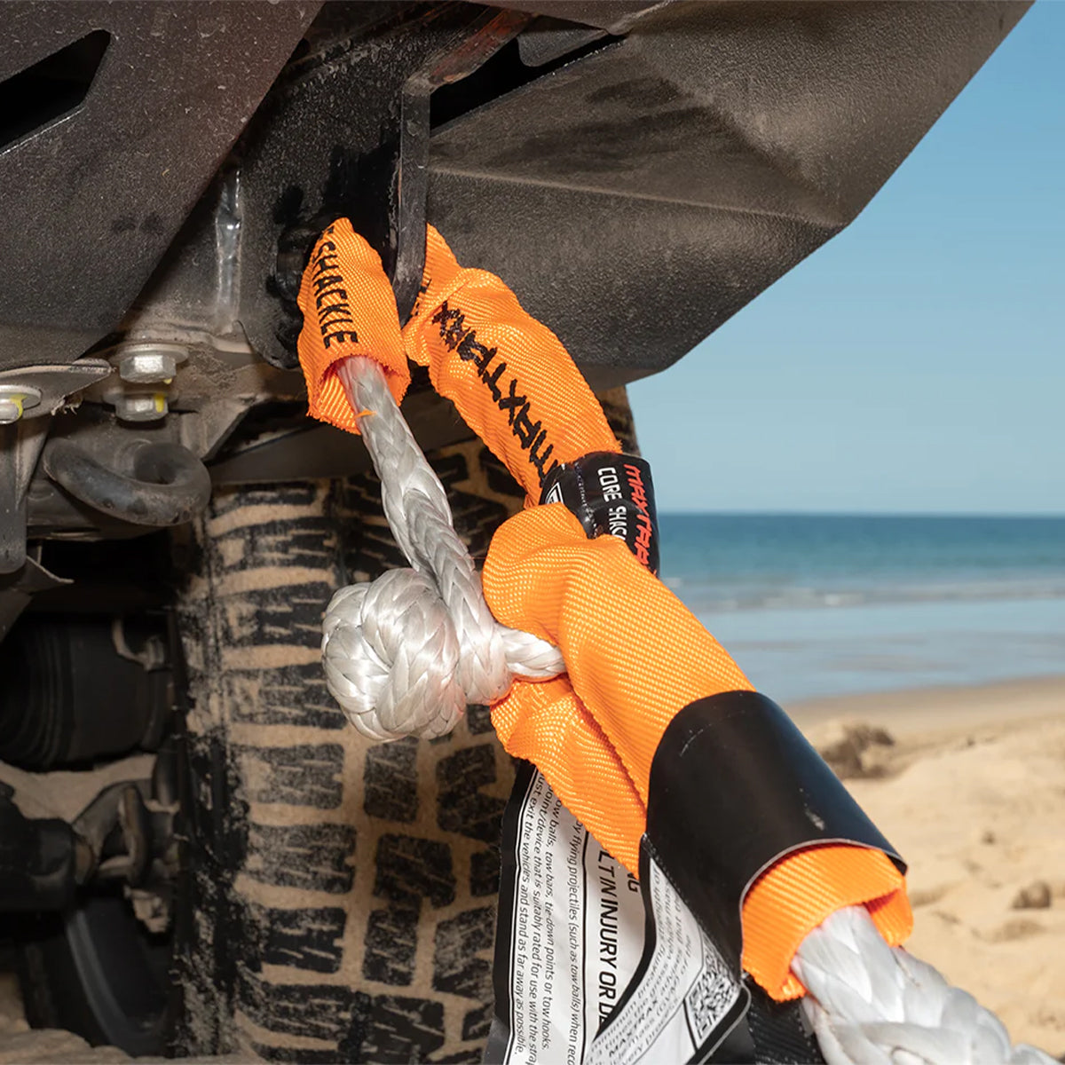 Manille souple Maxtrax Core Shackle 14T sur Xperts4x4 Accessoires 4x4 Off-Road