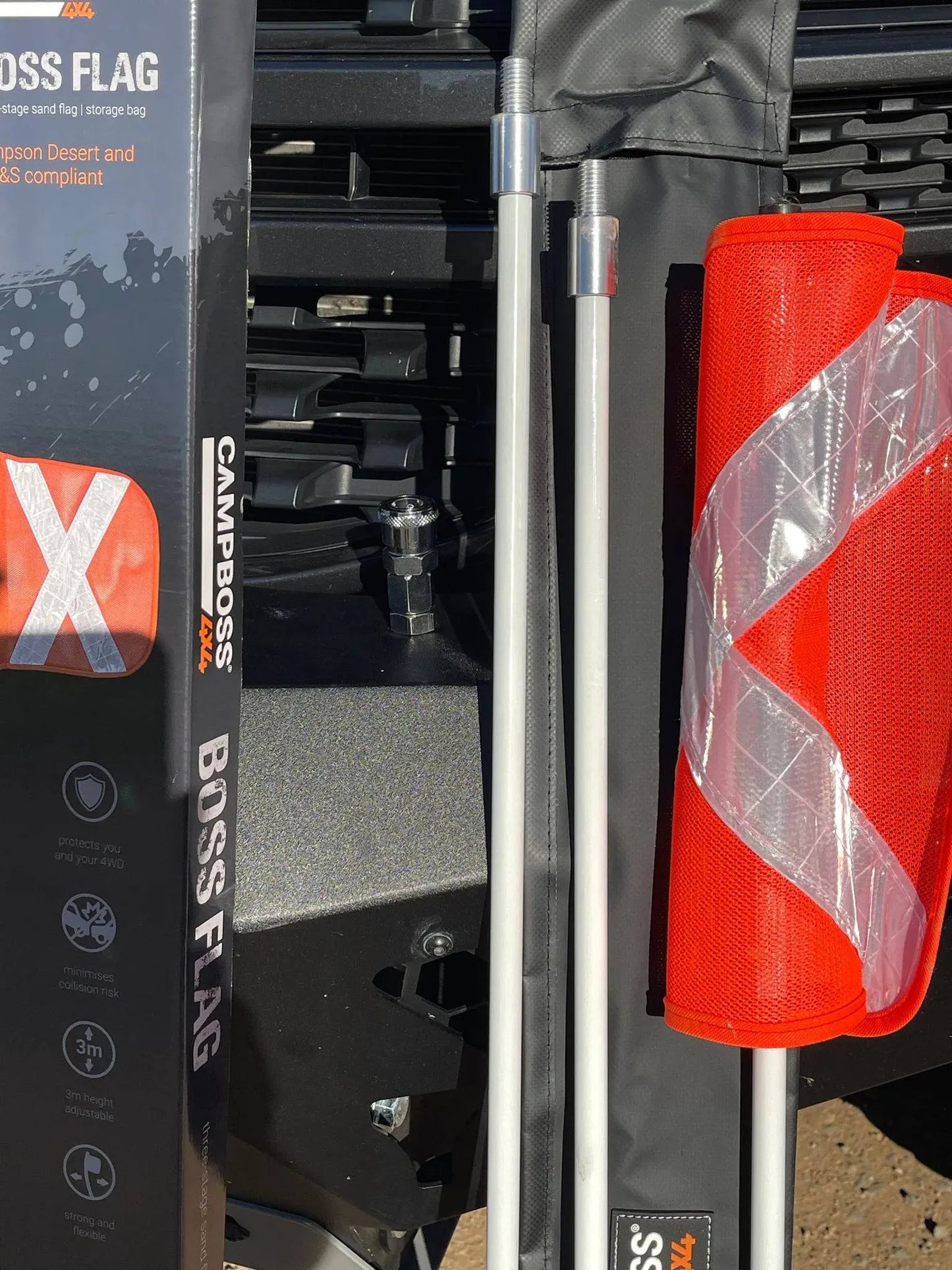 Drapeau de Signalisation Desert | CAMPBOSS 4X4 sur Xperts4x4 Accessoires 4x4 Off-Road