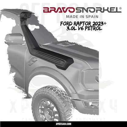 Snorkel Ford Ranger Raptor 2023 à Présent 3.0L PETROL - BRAVO SNORKEL sur Xperts4x4 Accessoires 4x4 Off-Road