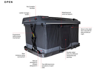 Tente de toit Altitude Electrique  ARB sur Xperts4x4 Accessoires 4x4 Off-Road