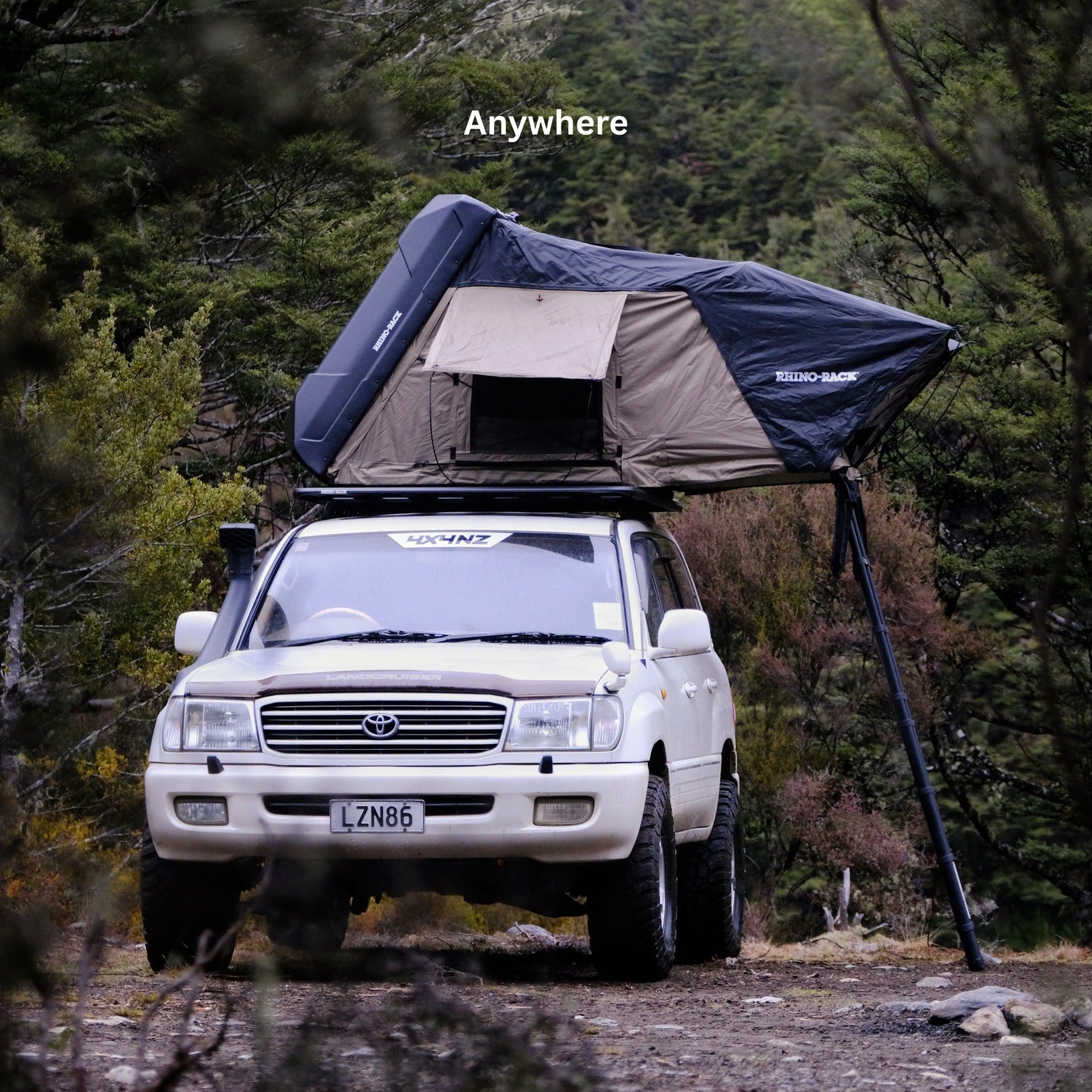 Tente de toit Rigide 2100 x 1300mm | RHINORACK sur Xperts4x4 Accessoires 4x4 Off-Road