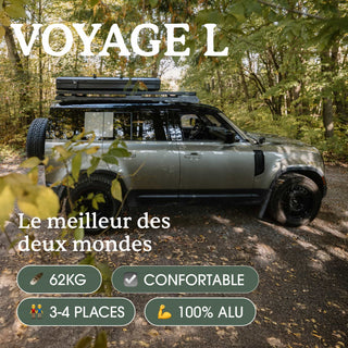Tente de Toit Voyage L Go Overland Canada – 4 Places sur Xperts4x4 Accessoires 4x4 Off-Road