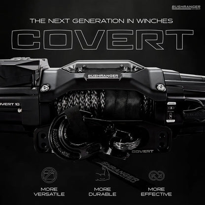 Treuil COVERT 10S Bushranger | 12V | 4536 KG | Synthetique sur Xperts4x4 Accessoires 4x4 Off-Road