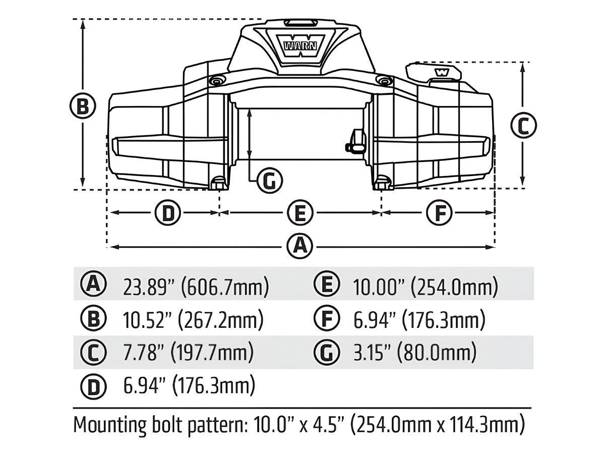 Treuil Warn Zeon XD10-S 4536kg | Corde Synthétique 12V sur Xperts4x4 Accessoires 4x4 Off-Road